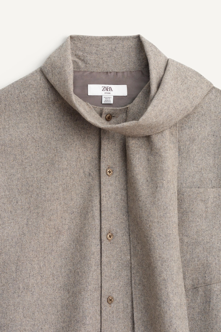 Куртка-сорочка с платком - лимитированная коллекция