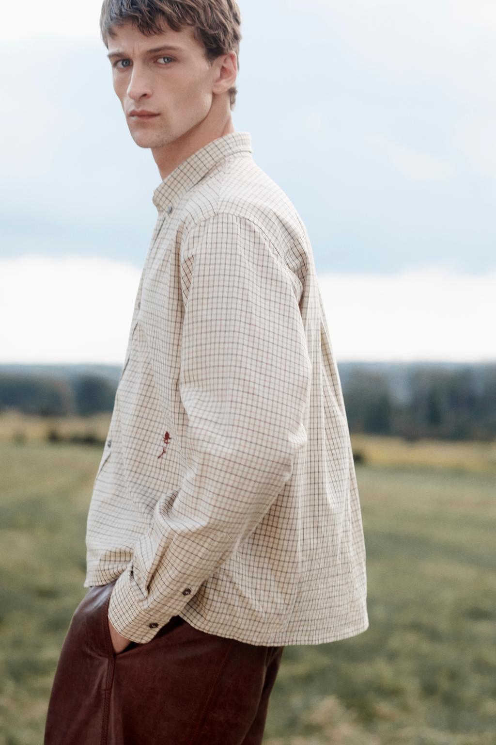 Рубашка в клетку limited edition cropped fit
