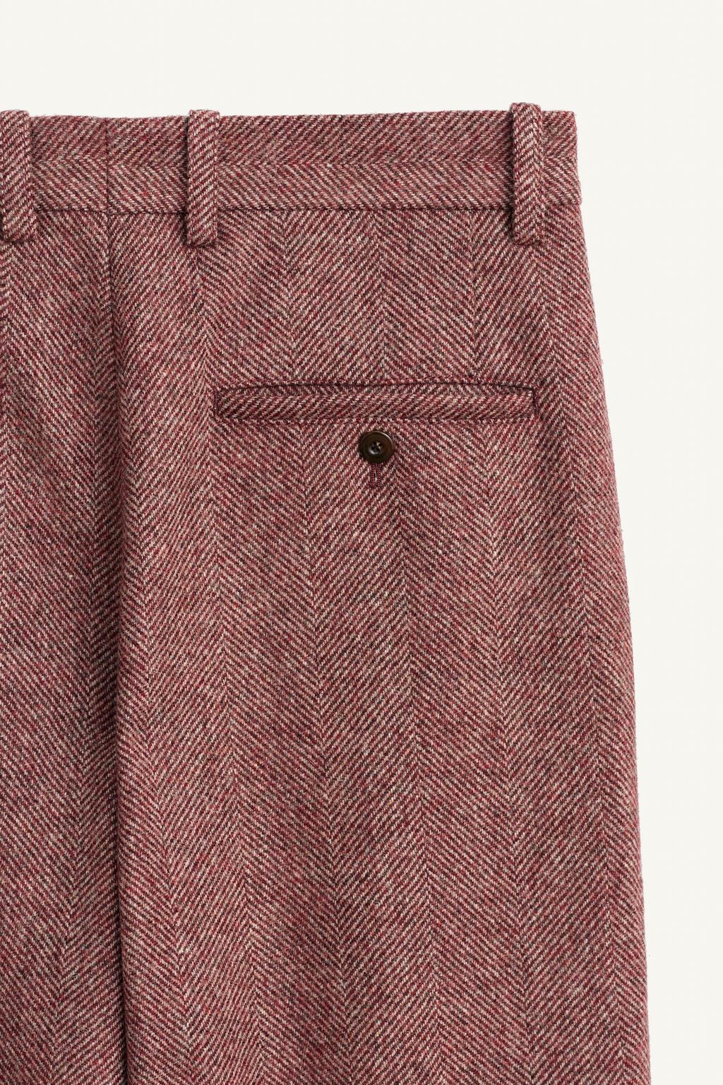 Брюки из шерсти в мелкую клетку limited edition