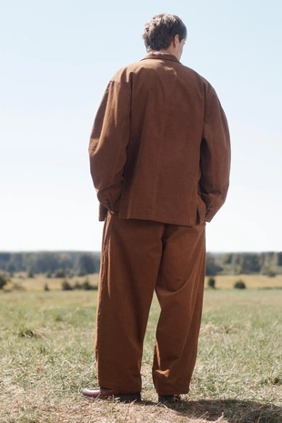 Пиджак приталенного кроя из хлопкового вельвета из лимитированной коллекции- Заказать в России