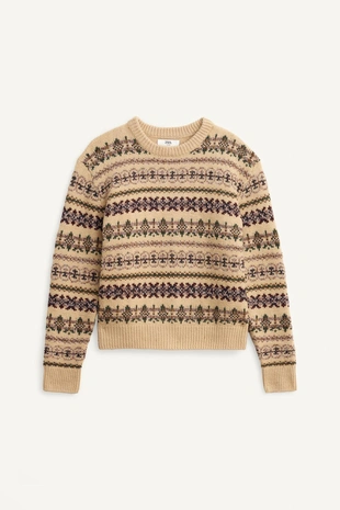 Свитер LIMITED EDITION с геометрическим жаккардовым узором- Заказать в России