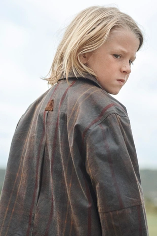 Пальто в клетку из вощеного хлопка ограниченной коллекции- Заказать в России