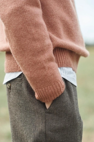 Брюки прямого кроя из ограниченной коллекции в мелкую клетку- Заказать в России