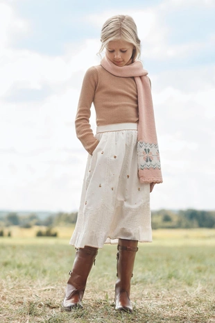 Юбка-миди с цветочной вышивкой LIMITED EDITION- Заказать в России