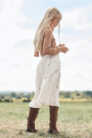 Юбка-миди с цветочной вышивкой LIMITED EDITION- Заказать в России