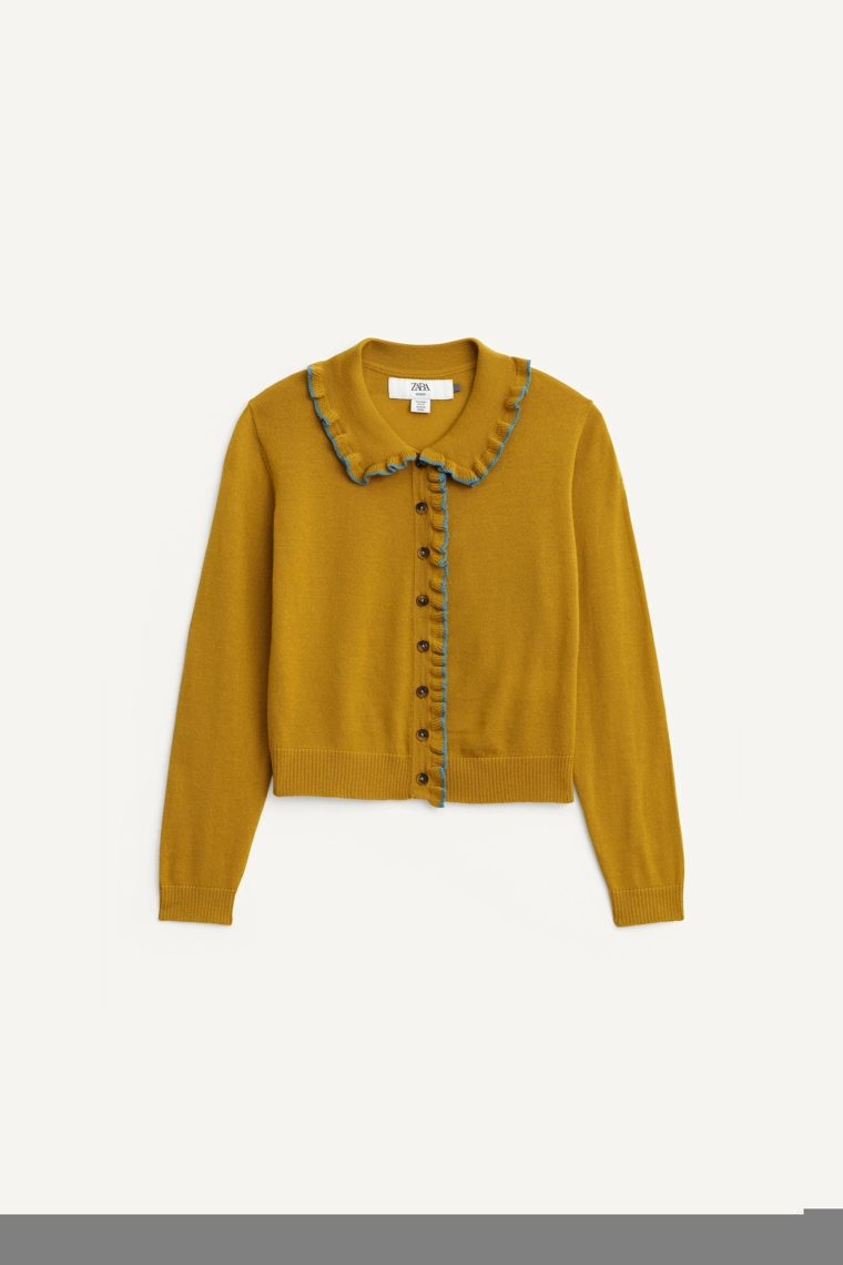 Джемпер с отложным воротником из 100% шерсти ограниченной серии