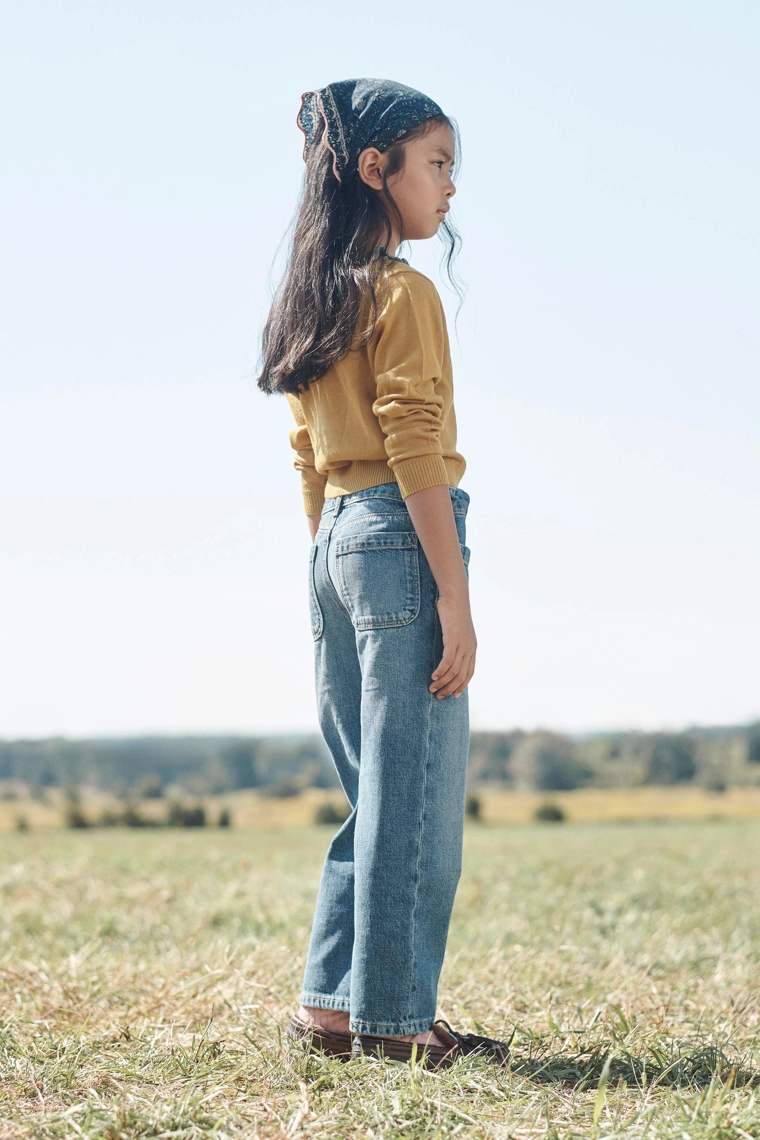 Джинсы с широкими штанинами с карманами - ограниченной серией