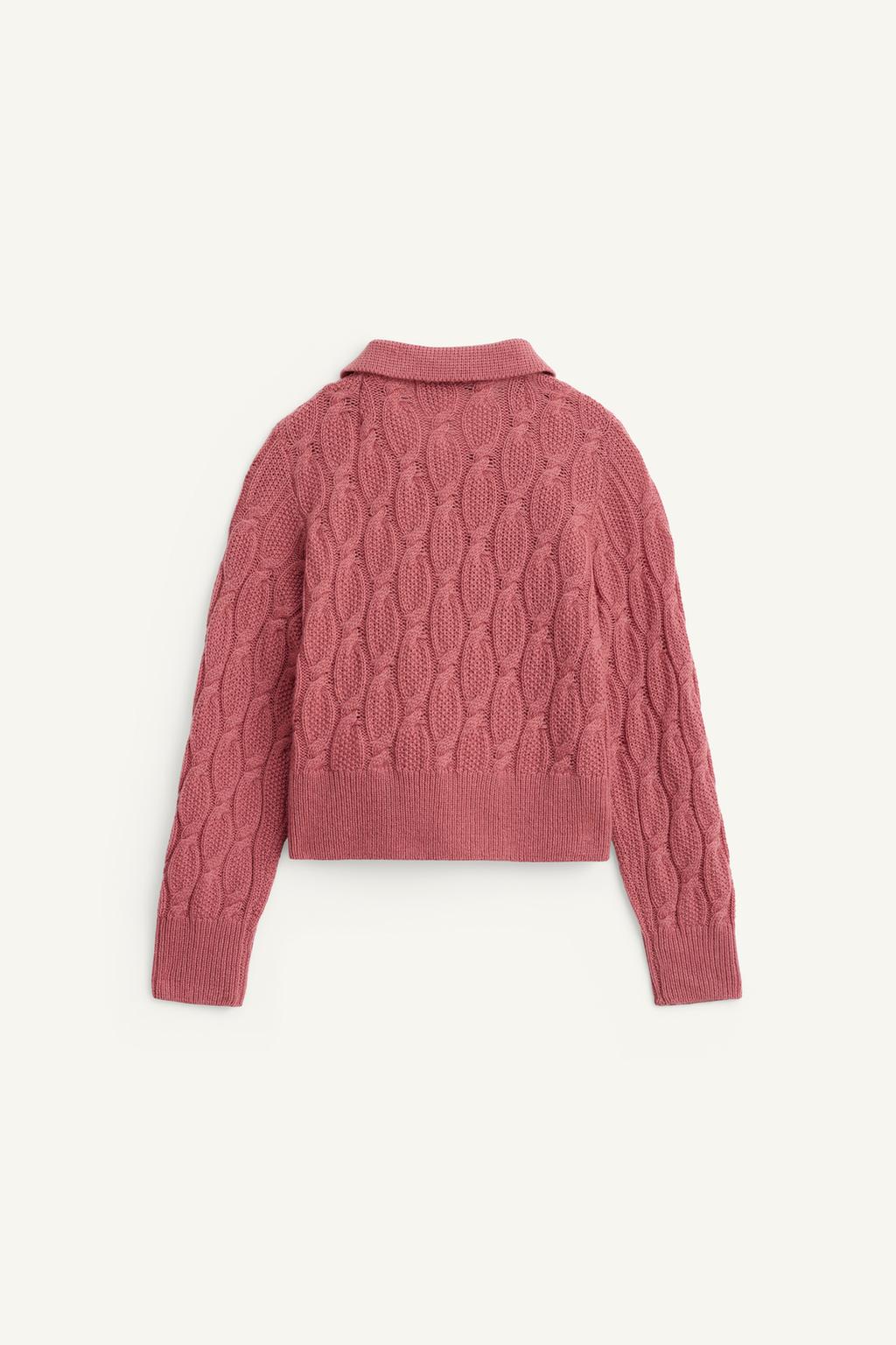 Поло из 100% шерсти с косым плетением limited edition