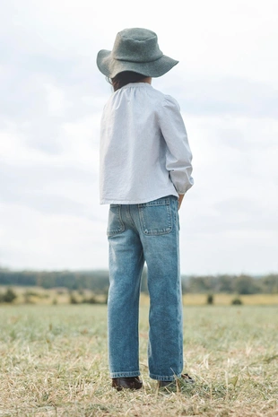 Рубашка в полоску LIMITED EDITION с оборкой- Заказать в России