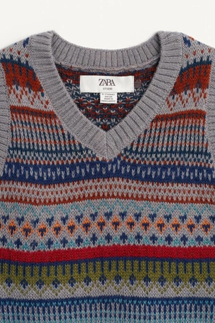 Вязаный жилет LIMITED EDITION GRECA с шерстью- Заказать в России