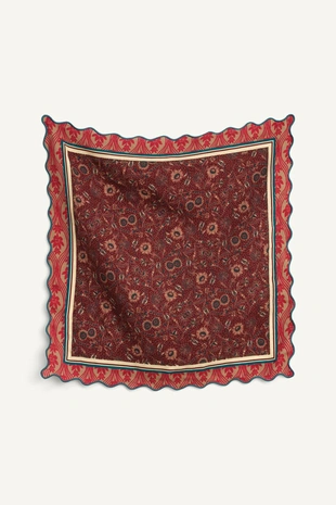 Платок с цветочным принтом ограниченной серии- Заказать в России