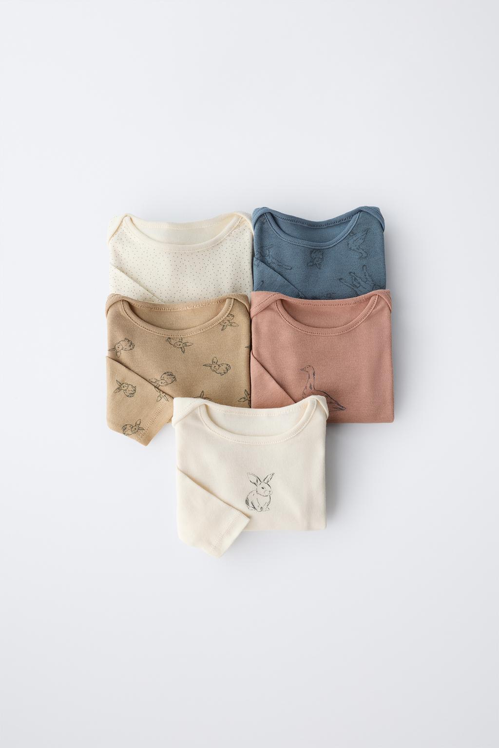 НАБОР ИЗ ПЯТИ БОДИ С ЖИВОТНЫМИ