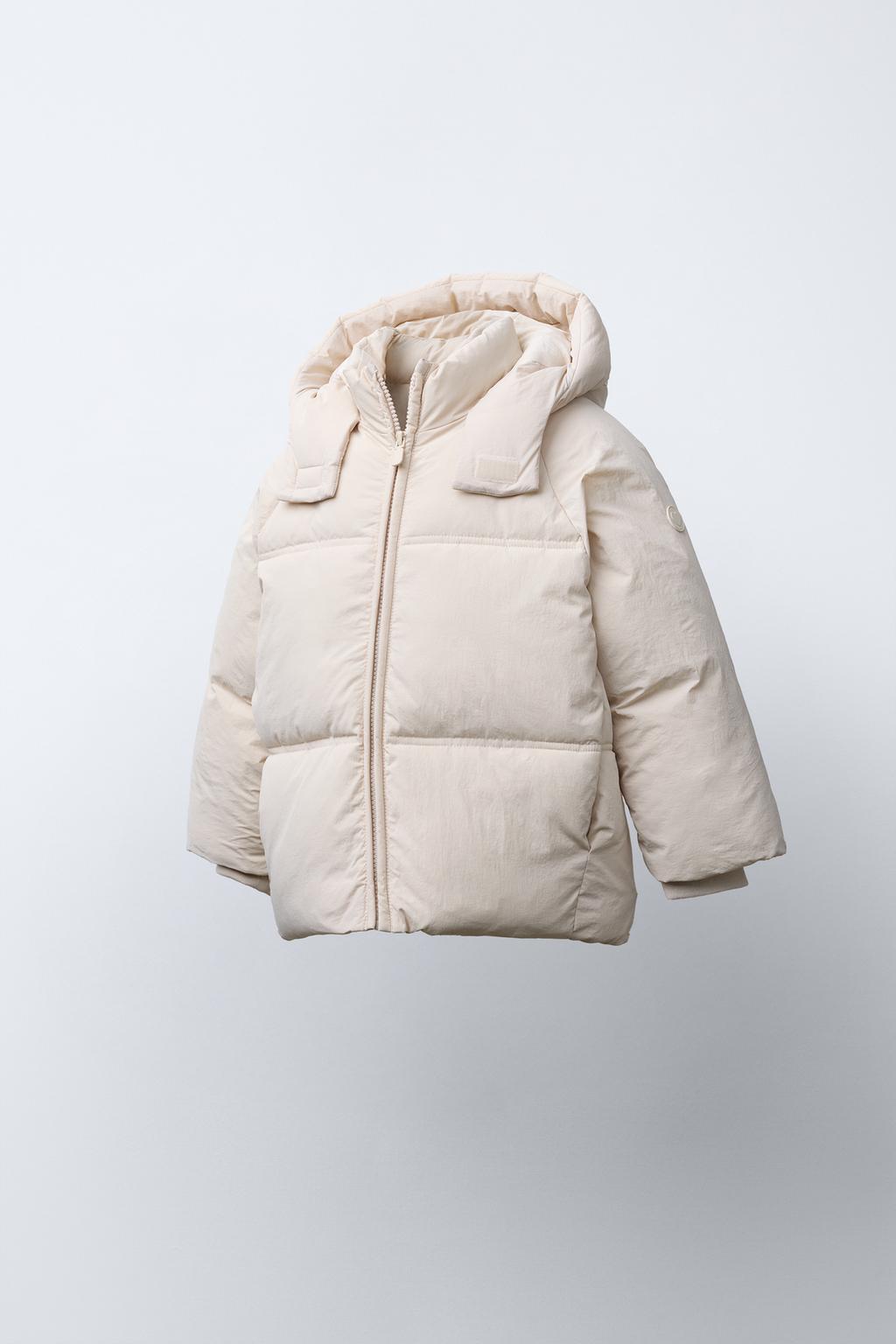 СТЕГАНОЕ ПАЛЬТО С КАПЮШОНОМ WATER REPELLENT