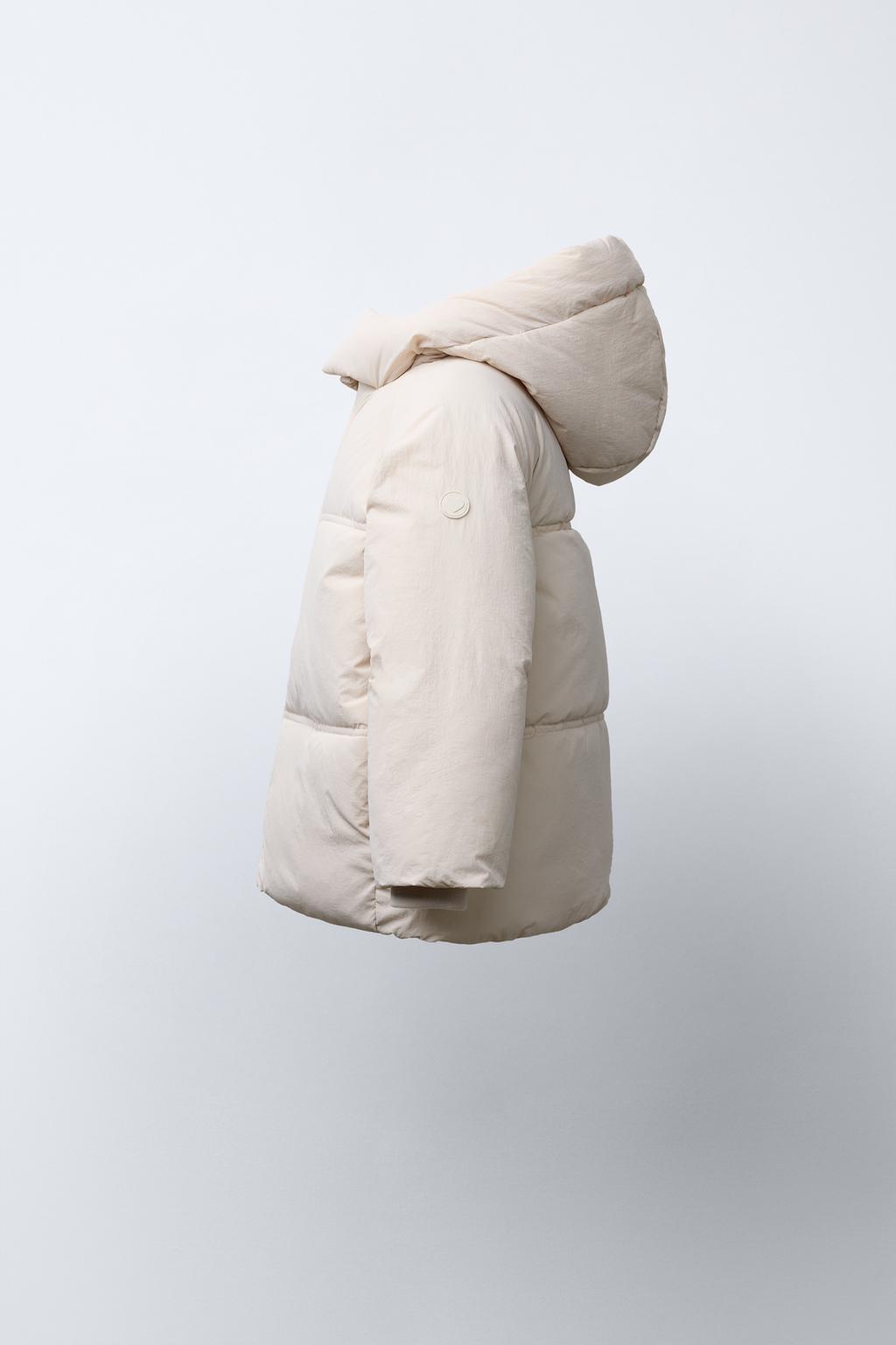 СТЕГАНОЕ ПАЛЬТО С КАПЮШОНОМ WATER REPELLENT