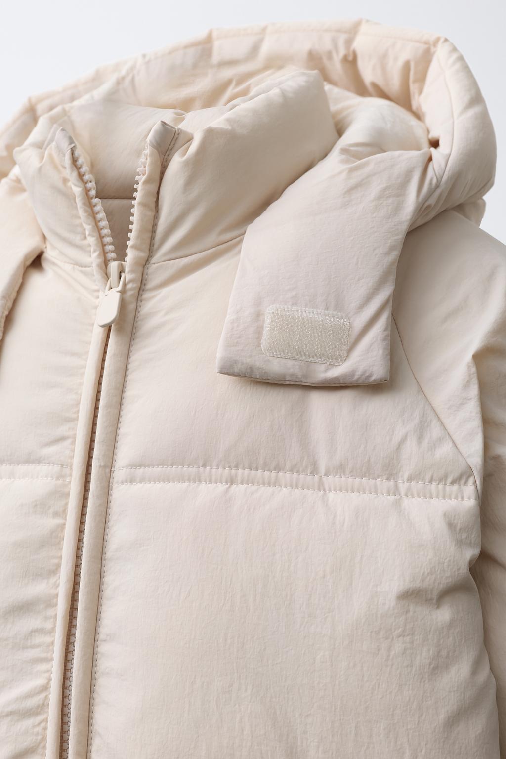 СТЕГАНОЕ ПАЛЬТО С КАПЮШОНОМ WATER REPELLENT