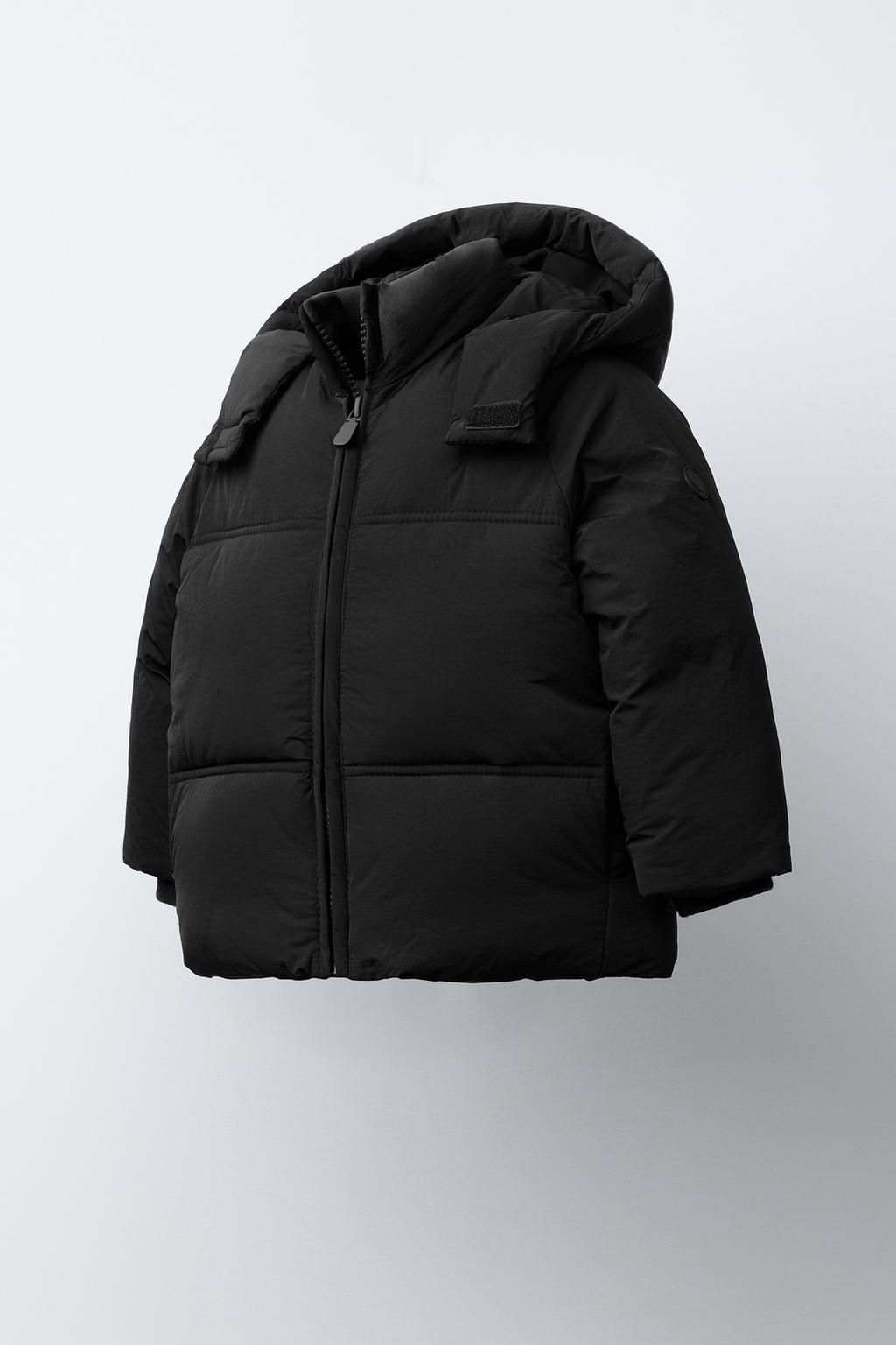 СТЕГАНОЕ ПАЛЬТО С КАПЮШОНОМ WATER REPELLENT