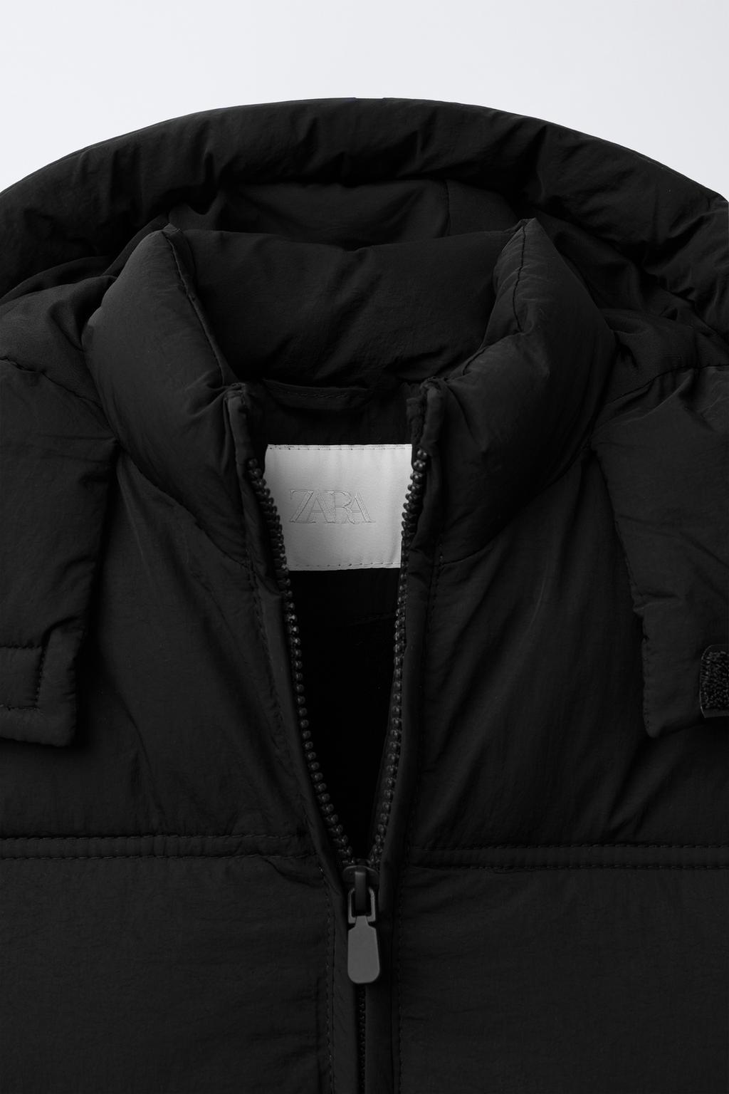 СТЕГАНОЕ ПАЛЬТО С КАПЮШОНОМ WATER REPELLENT