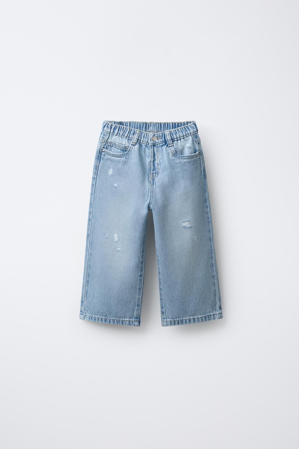 ДЖИНСЫ WIDE LEG С РАЗРЕЗАМИ