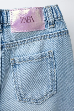 Джинсы WIDE LEG с разрезами- Заказать в России