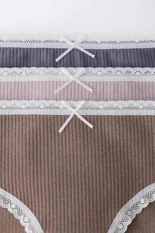 Купить Zara 2-6 лет/набор из трех трусов с кружевом