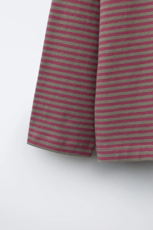 Футболка с полосатым принтом- Заказать в России