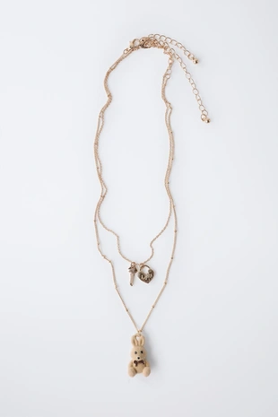 Набор из двух ожерелий «кролик» и «замок»- Заказать в России