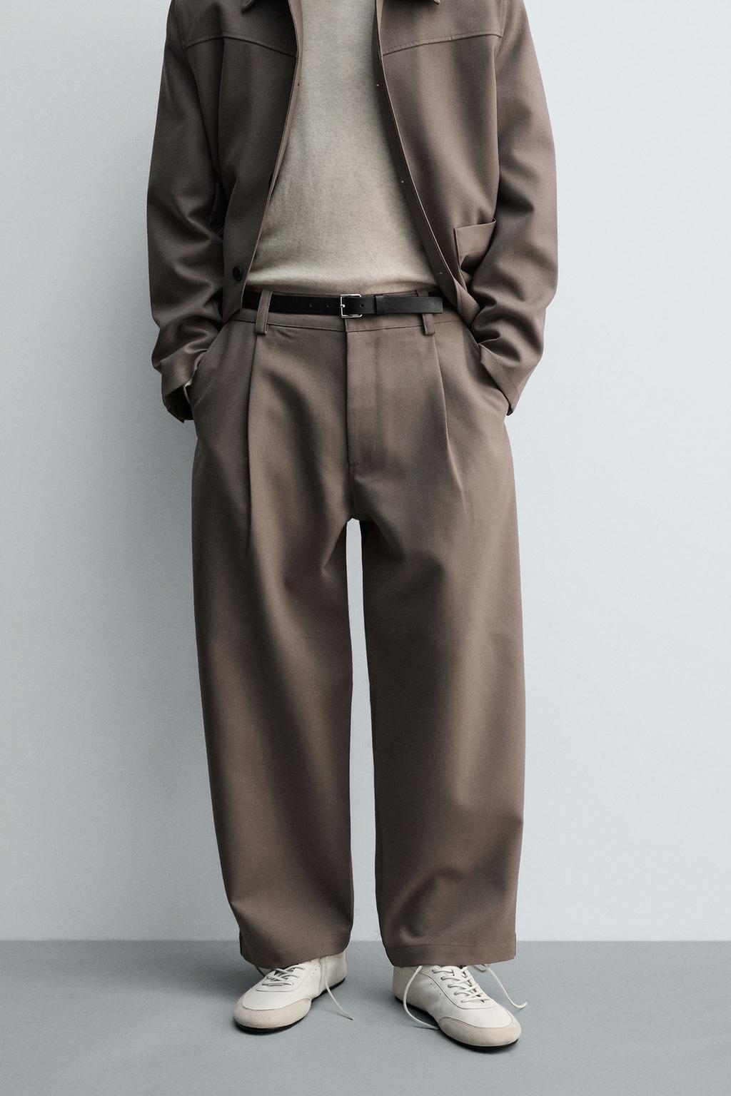 БРЮКИ BALLOON FIT С ЗАЩИПАМИ