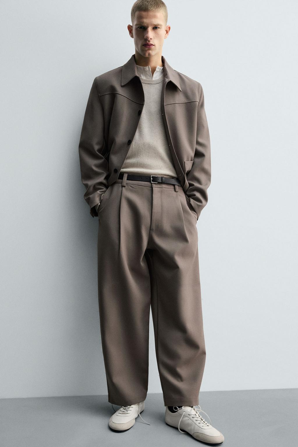 БРЮКИ BALLOON FIT С ЗАЩИПАМИ