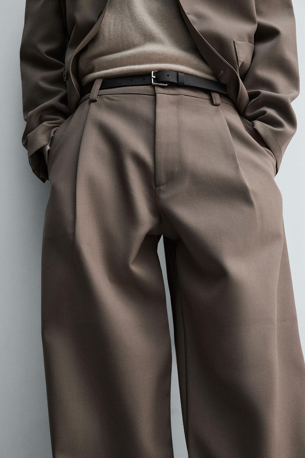 БРЮКИ BALLOON FIT С ЗАЩИПАМИ