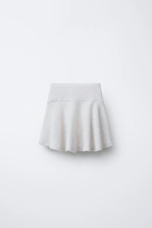 Юбка из мягкой ткани с бусинами- Заказать в России