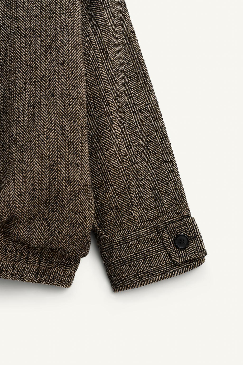 Бомбер limited edition с комбинированным узором шеврон