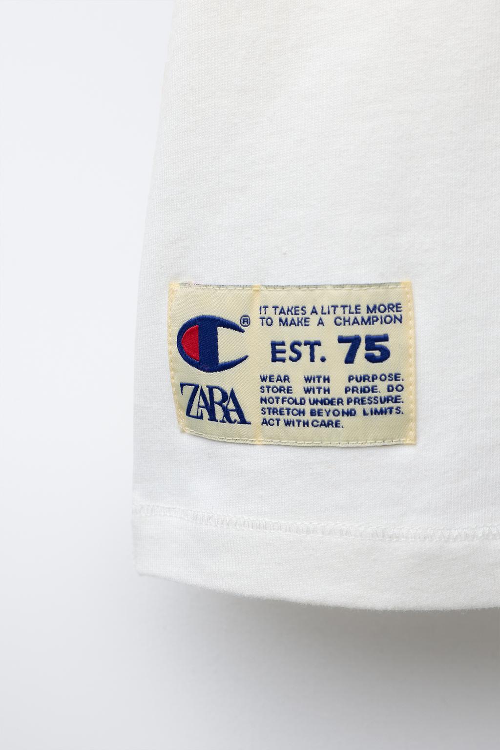 ФУТБОЛКА С НАШИВКАМИ CHAMPION ® X ZARA