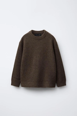 Купить Zara Мягкий трикотажный джемпер с шерстью