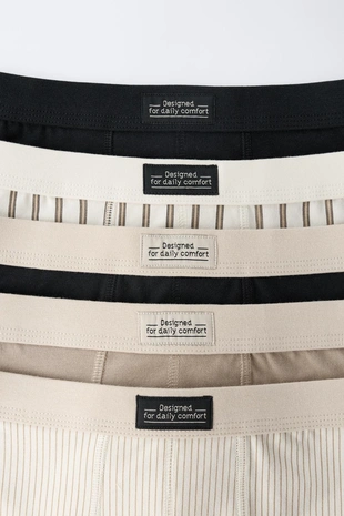 6-14 лет/набор из пяти трусов-боксеров в полоску- Заказать в России