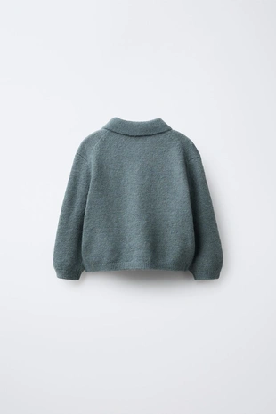 Купить Zara Трикотажный джемпер с воротником поло