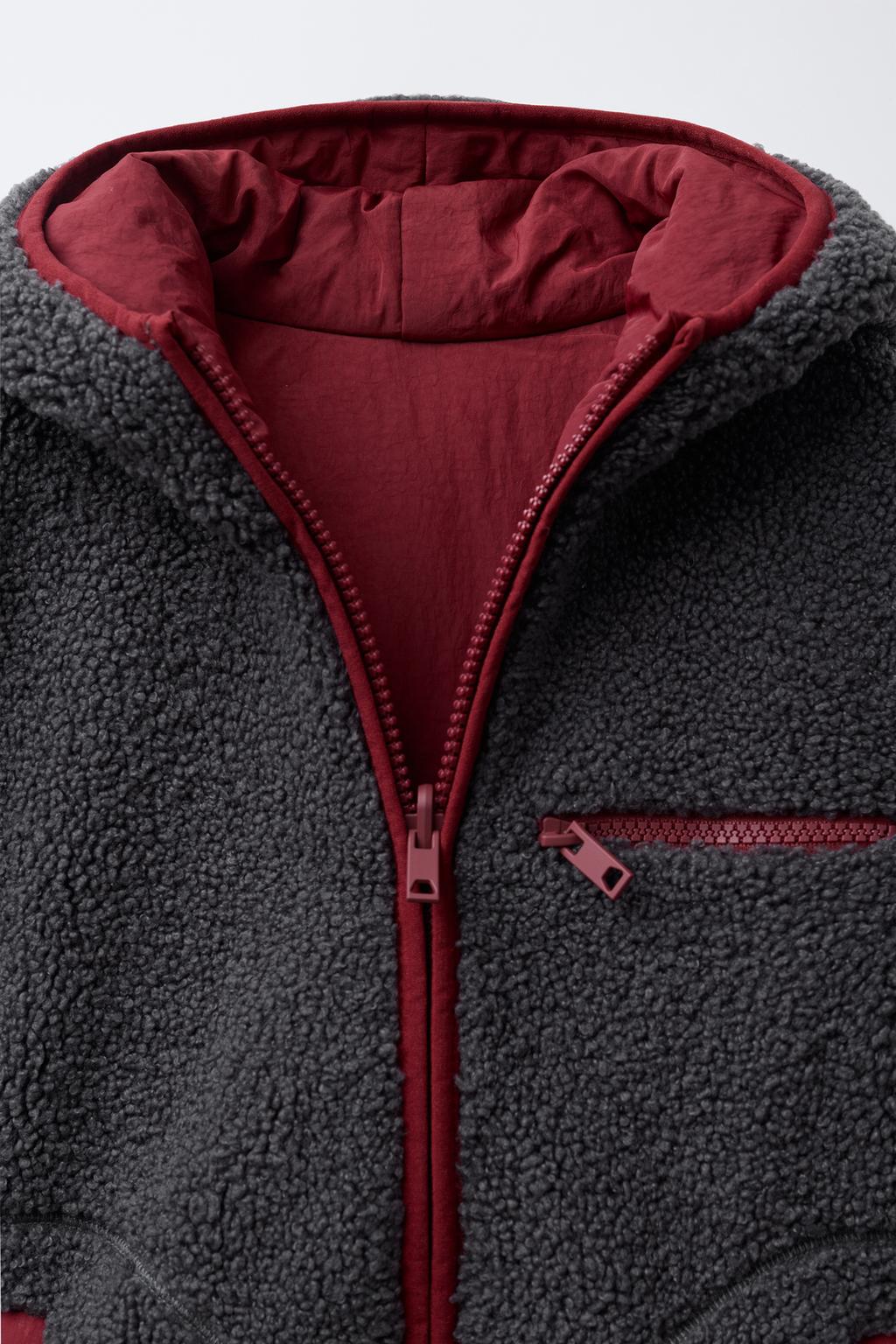 ДВУСТОРОННЯЯ КУРТКА ИЗ ИСКУССТВЕННОЙ ОВЧИНЫ WATER REPELLENT