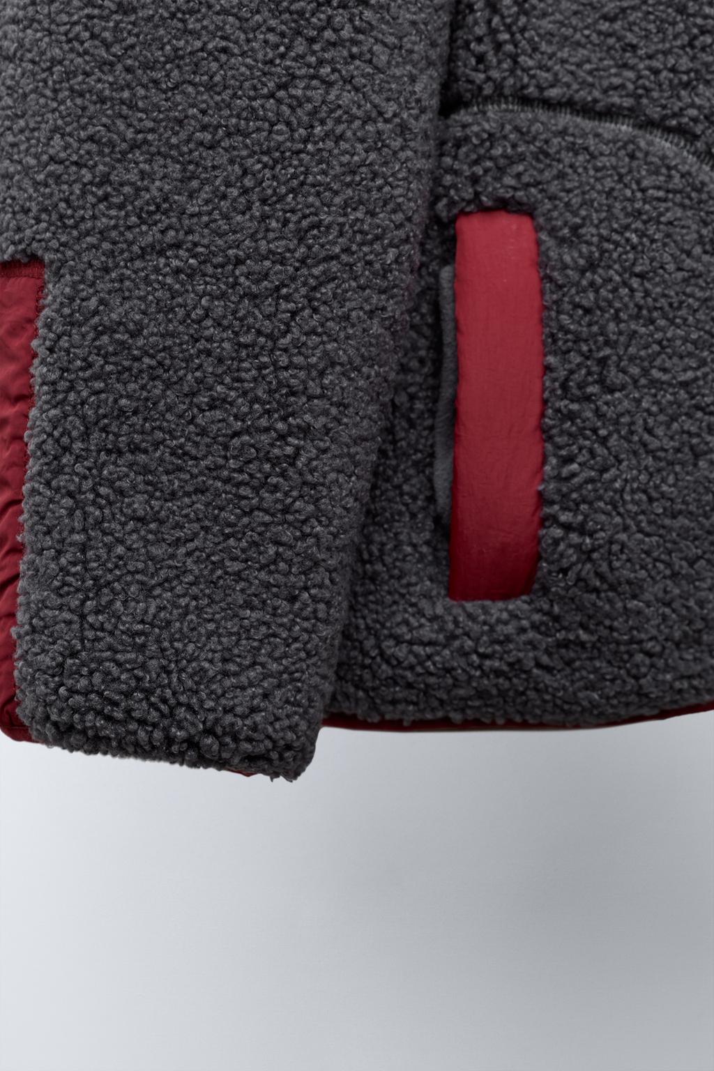 ДВУСТОРОННЯЯ КУРТКА ИЗ ИСКУССТВЕННОЙ ОВЧИНЫ WATER REPELLENT