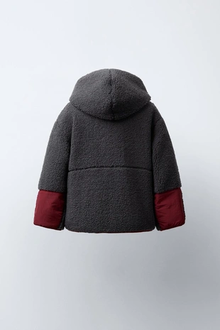 Двусторонняя куртка из искусственной овчины WATER REPELLENT- Заказать в России