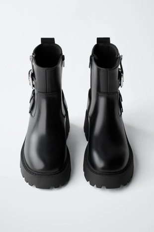 Ботинки с пряжками- Заказать в России