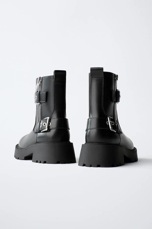 Ботинки с пряжками- Заказать в России