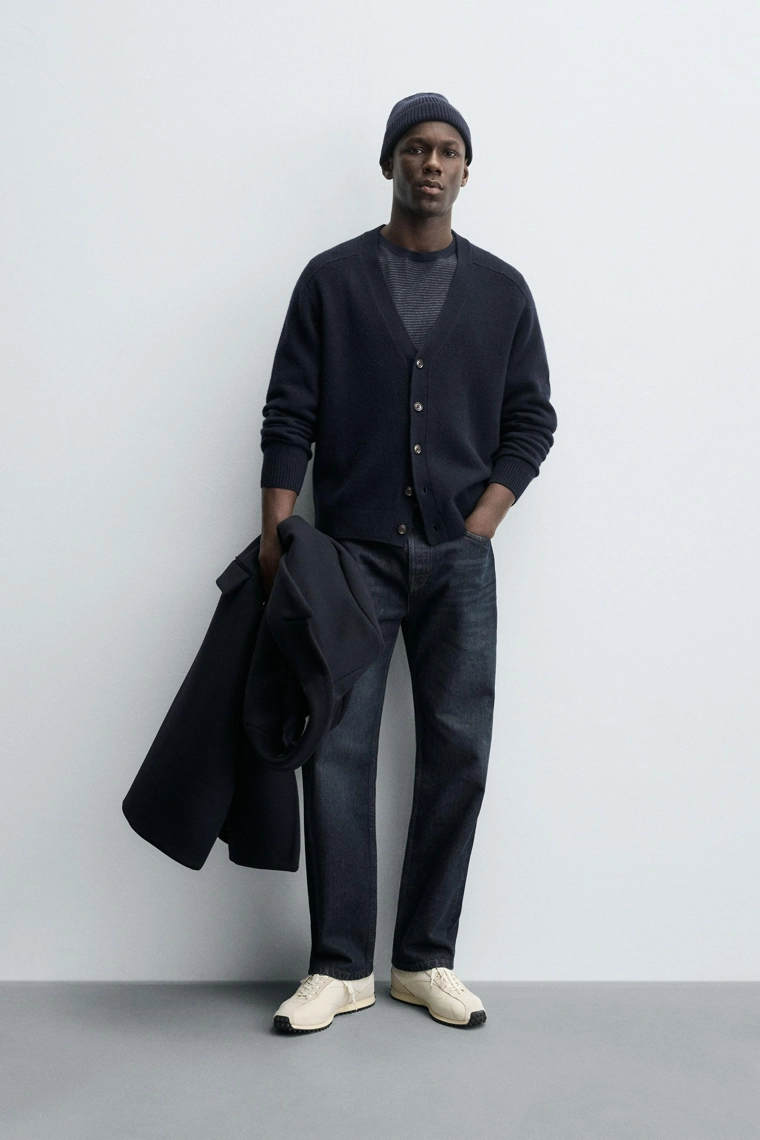 Кардиган свободного кроя из шерстяной смеси