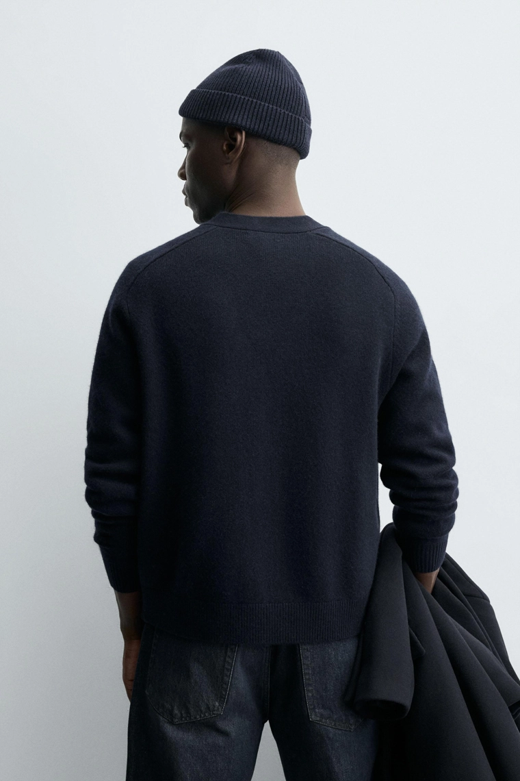 Кардиган свободного кроя из шерстяной смеси