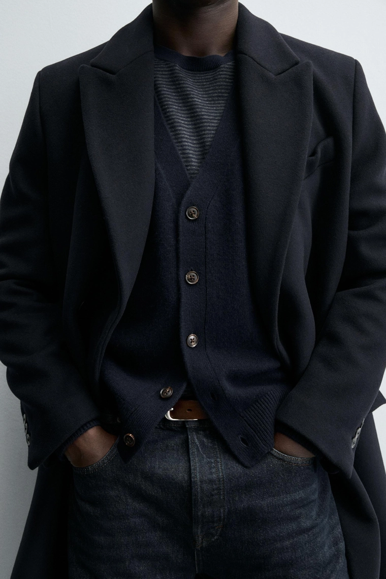 Кардиган свободного кроя из шерстяной смеси