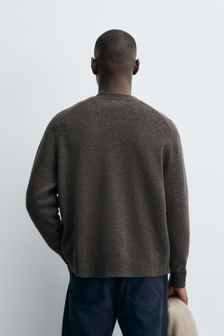 Кардиган свободного кроя из шерстяной смеси