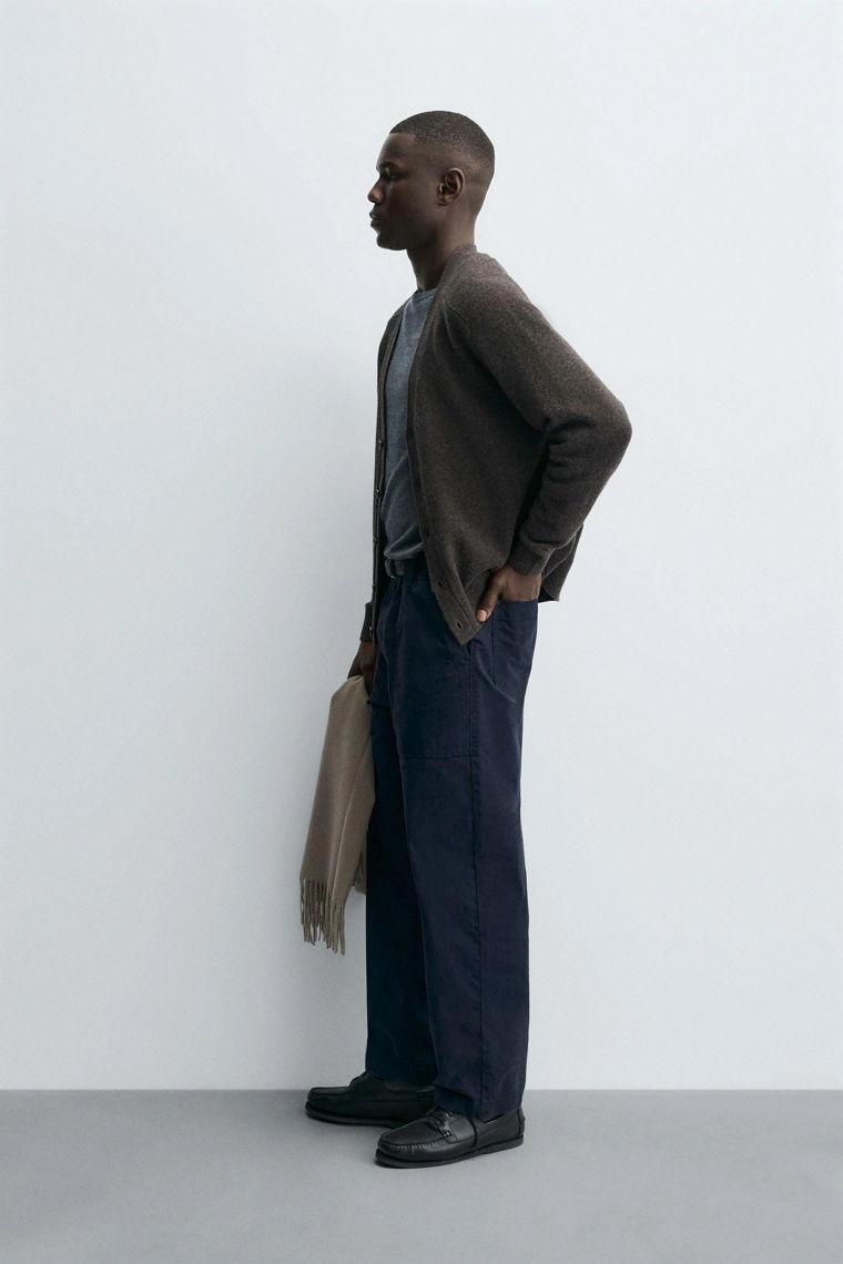 Кардиган свободного кроя из шерстяной смеси