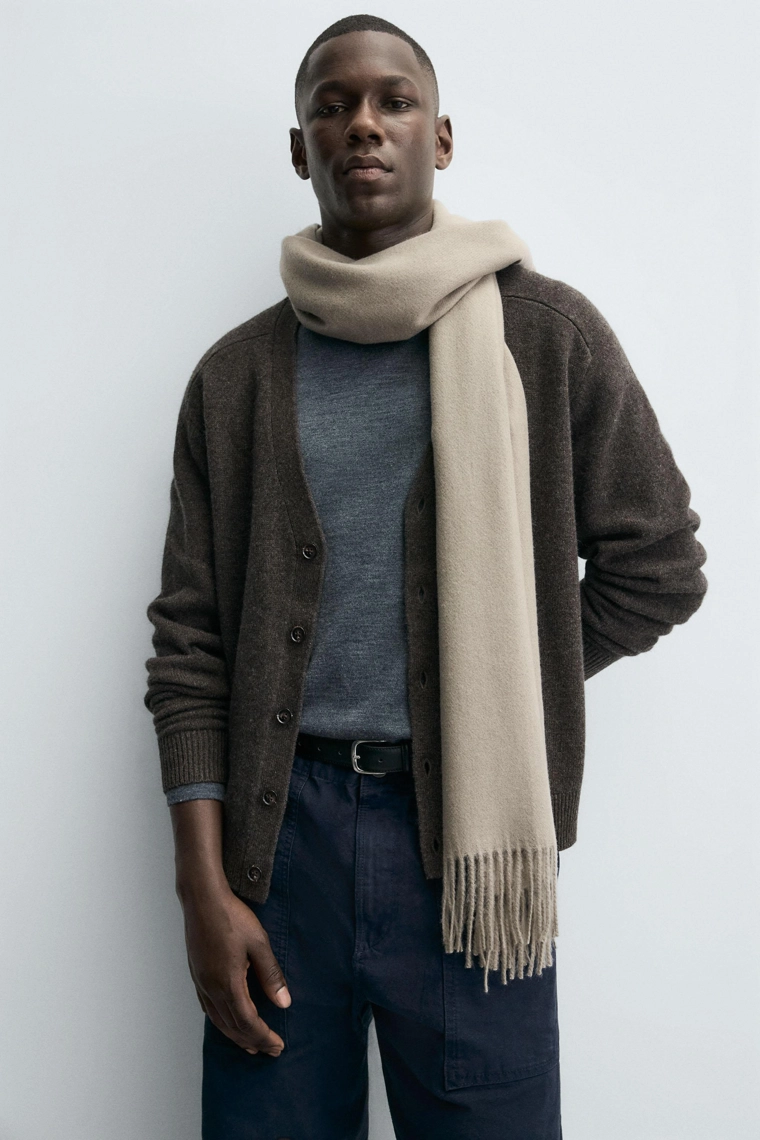 Кардиган свободного кроя из шерстяной смеси