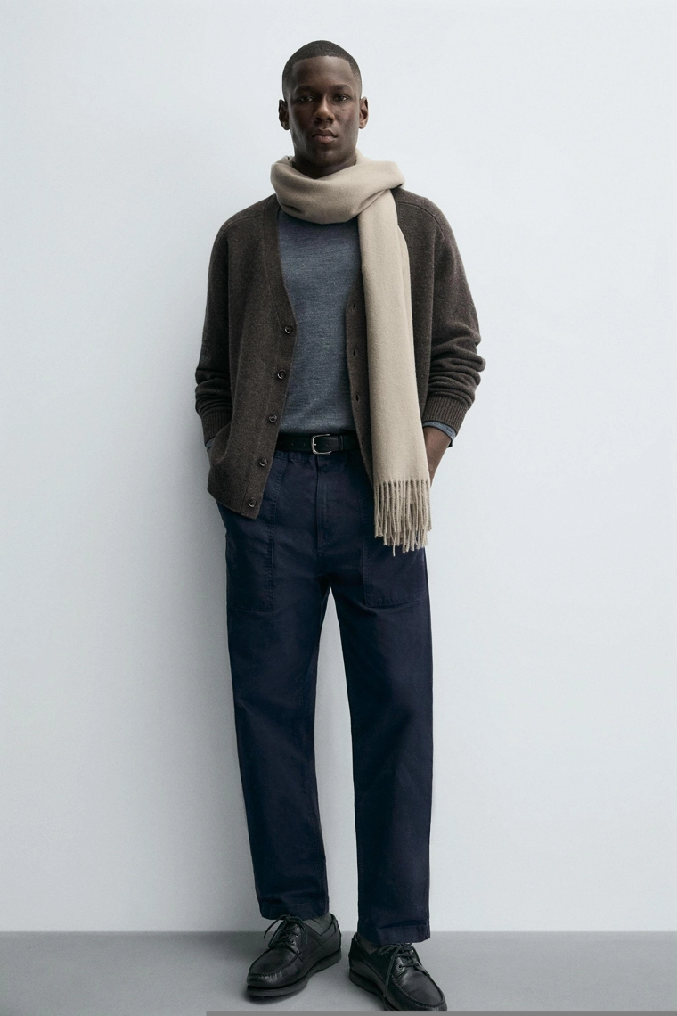 Кардиган свободного кроя из шерстяной смеси