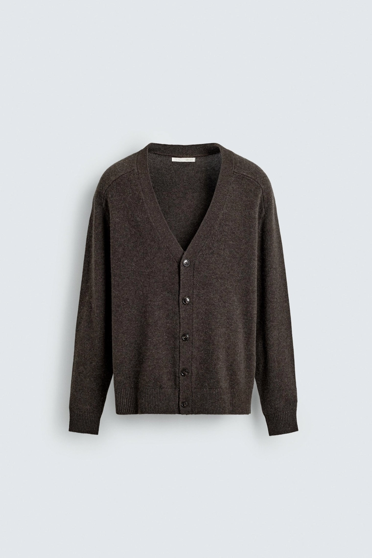 Кардиган свободного кроя из шерстяной смеси