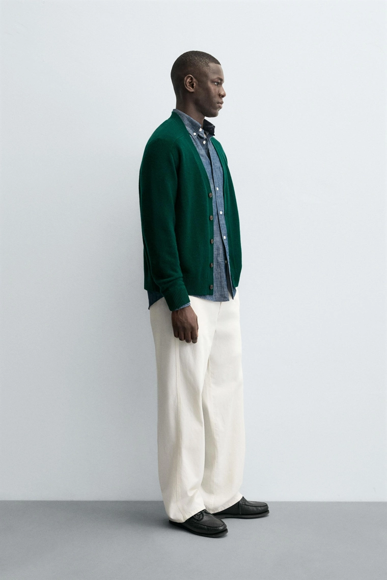 Кардиган свободного кроя из шерстяной смеси