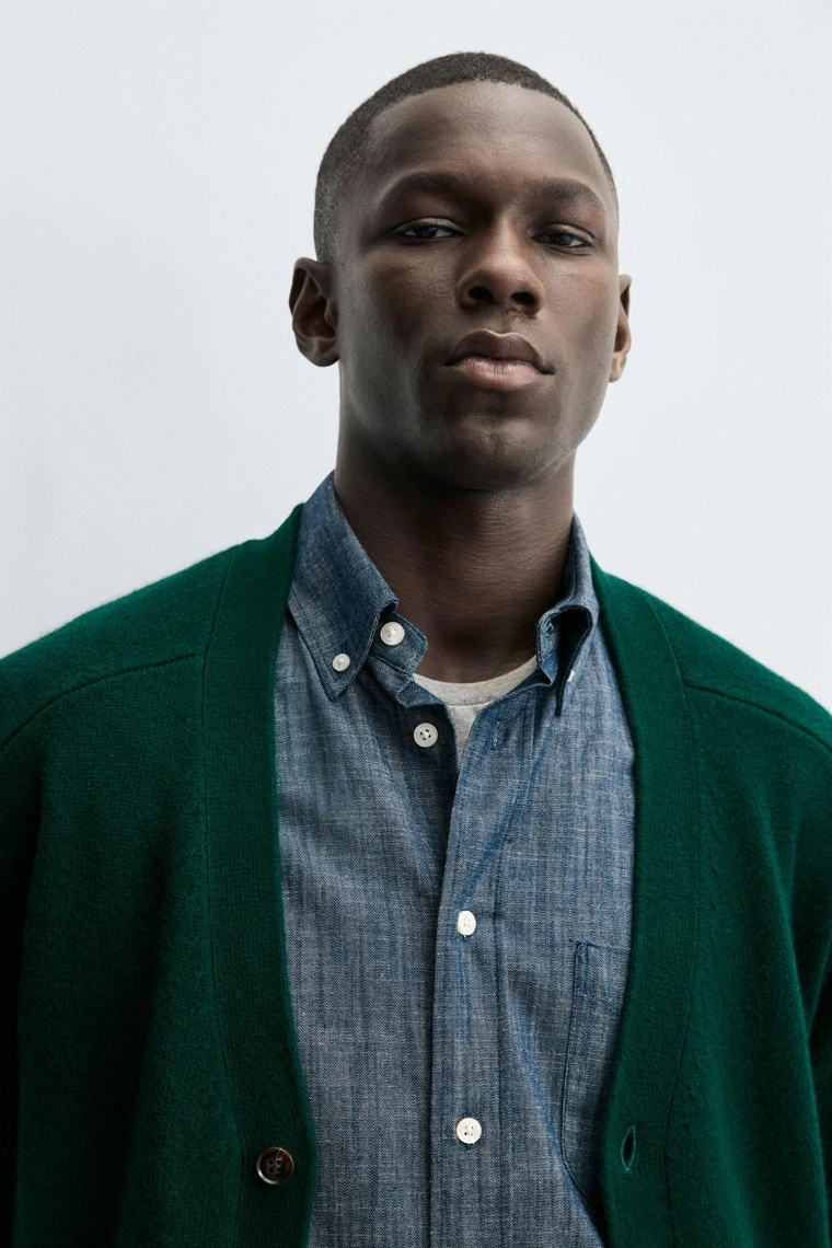 Кардиган свободного кроя из шерстяной смеси